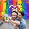 Pride Decorations Banner Backdrop Pride Month Decorations LGBT Gay Pride Decorations Love is Love Banner Backdrop Photo Booth Background for Rainbow Theme Party Supplies